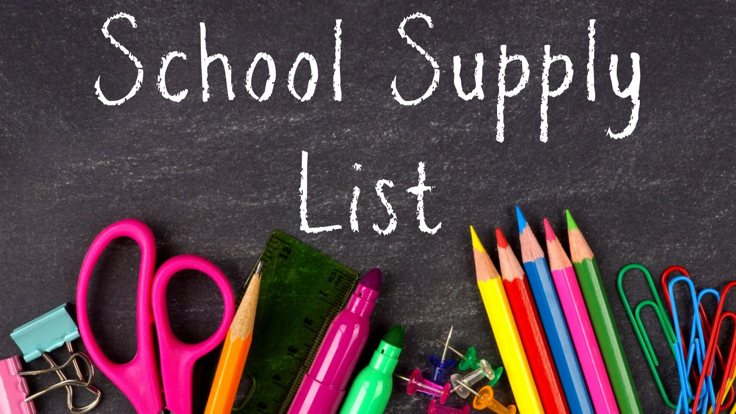  School Supply Lists Photo