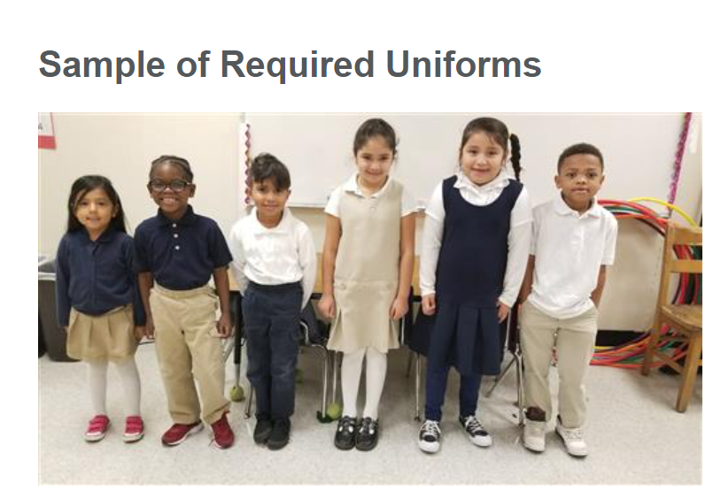  REQUIRED UNIFORMS