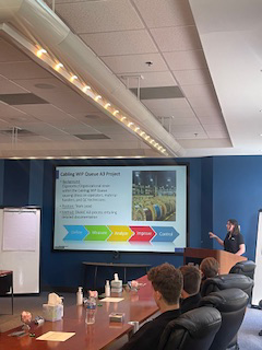 Alyssa giving a presentation