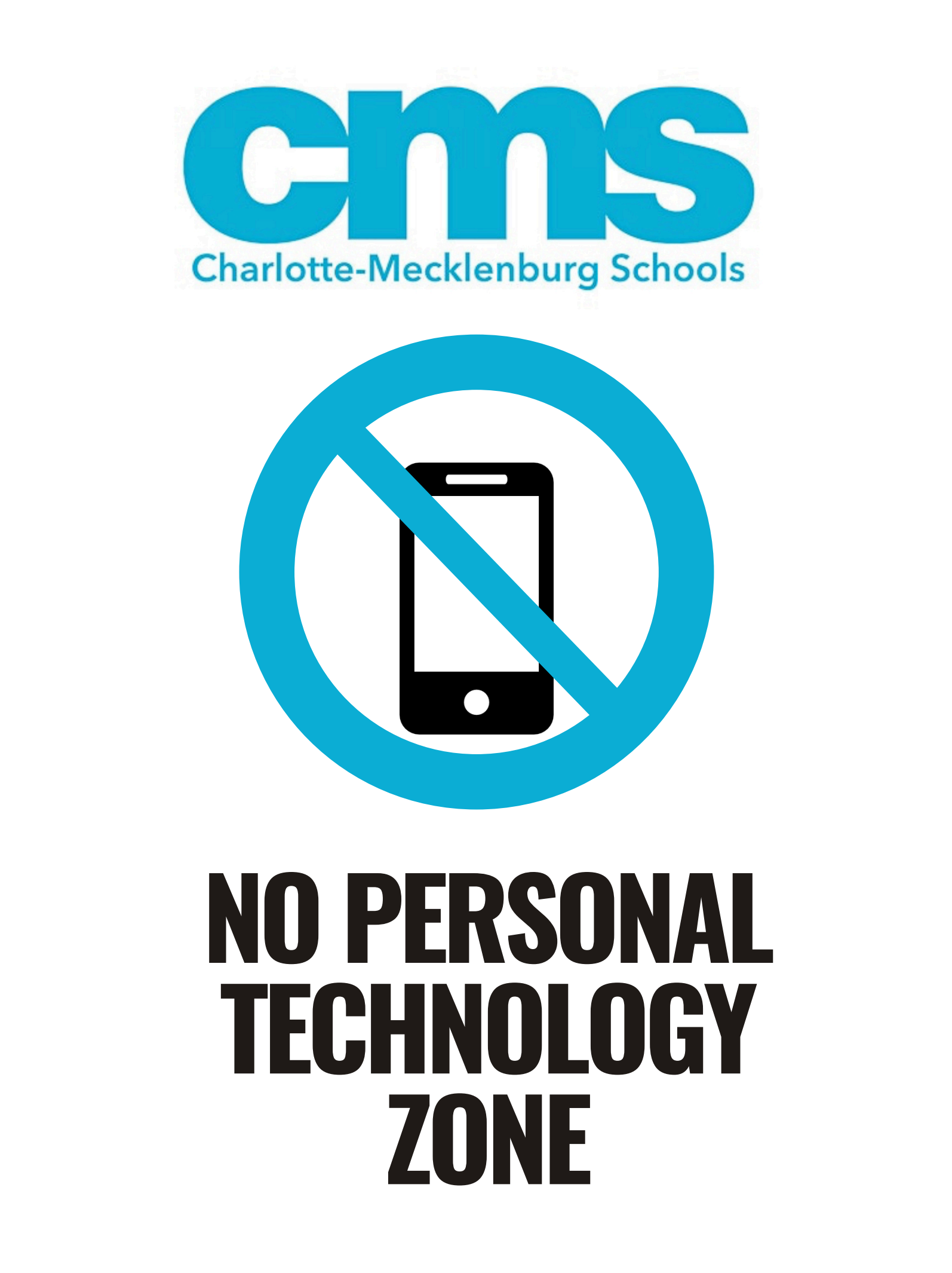 No personal technology zone