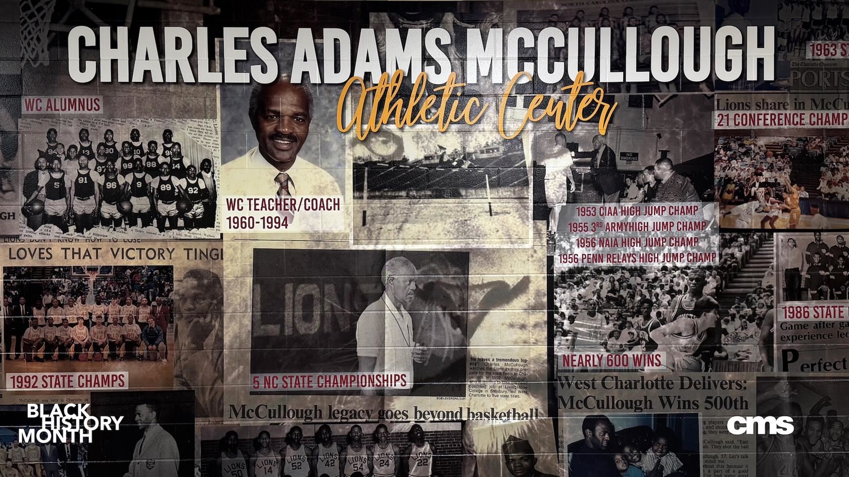  CMS celebrates the history and impact of Coach Charles McCullough during Black History Month