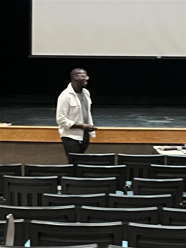 Mr. Lindsey facilitates training session for Behavior Support Staff